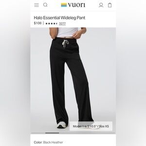 Vuori Halo Essential Wide Leg Pant
